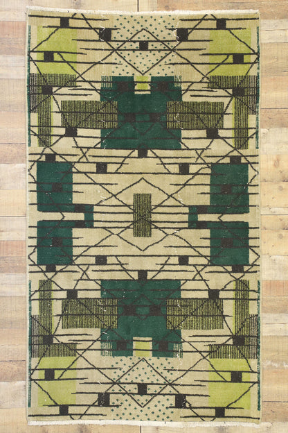 4 x 7 Zeki Muren Vintage Turkish Sivas Rug 52578