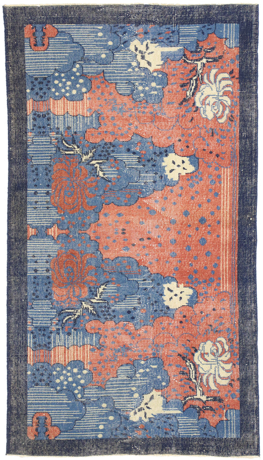 4 x 7 Zeki Muren Vintage Sivas Rug 52580