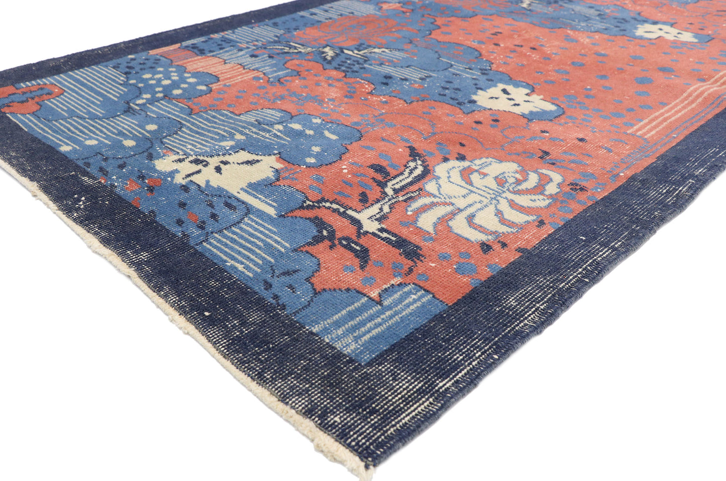 4 x 7 Zeki Muren Vintage Sivas Rug 52580