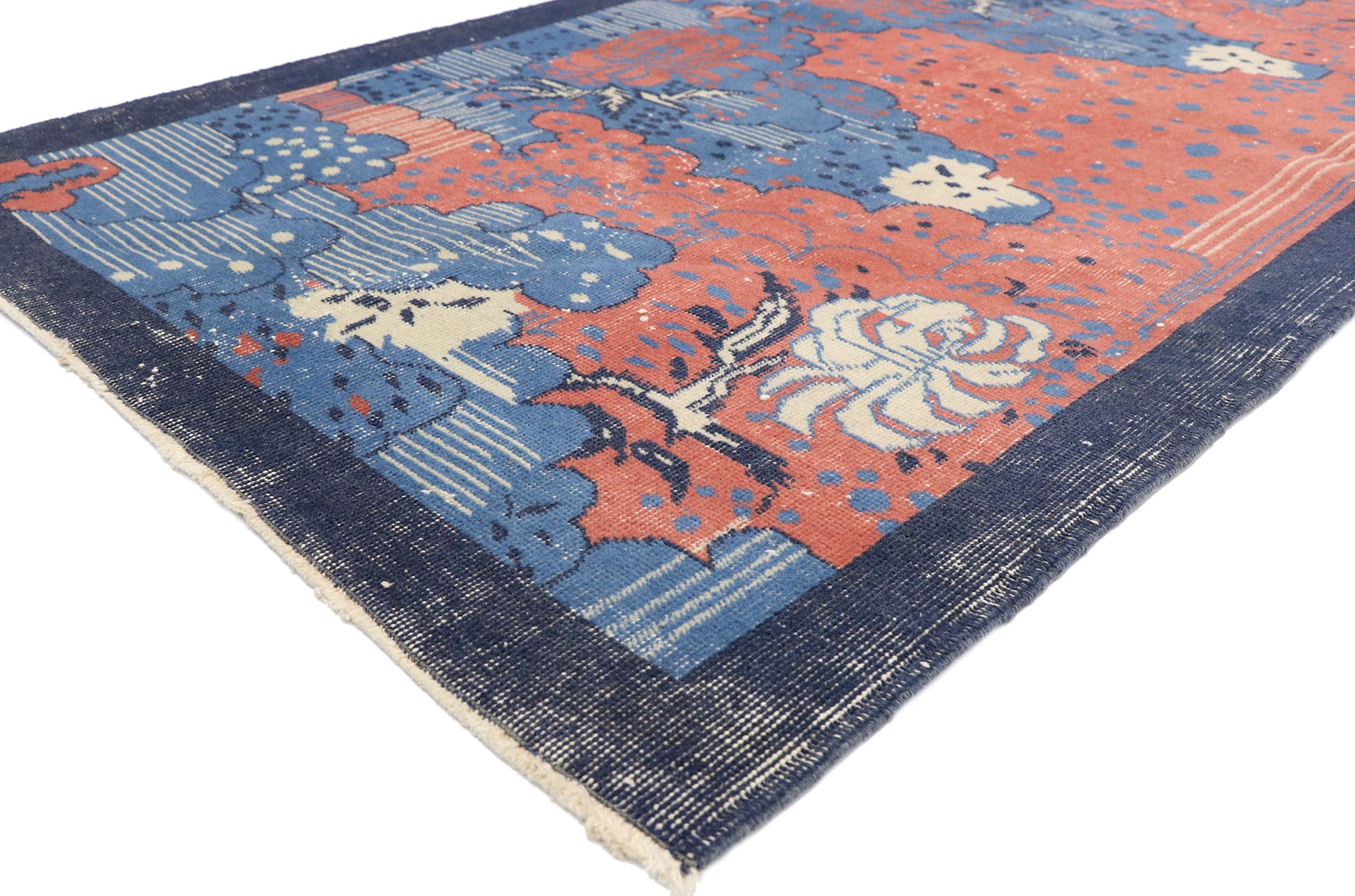4 x 7 Zeki Muren Vintage Sivas Rug 52580
