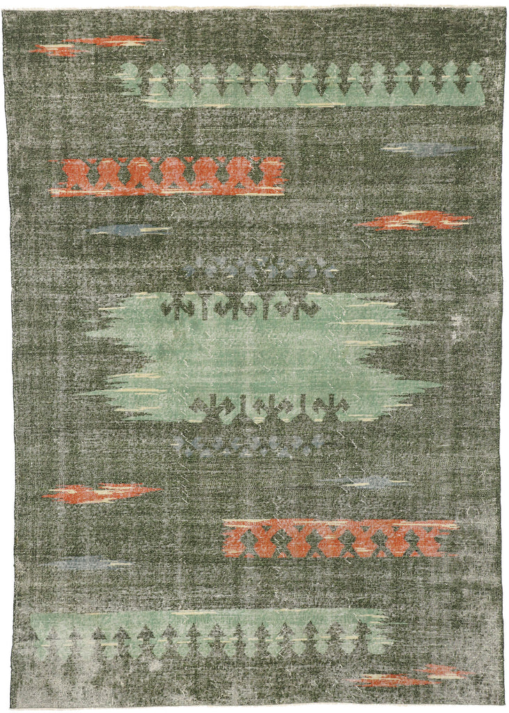 7 x 10 Zeki Muren Vintage Sivas Rug 52583