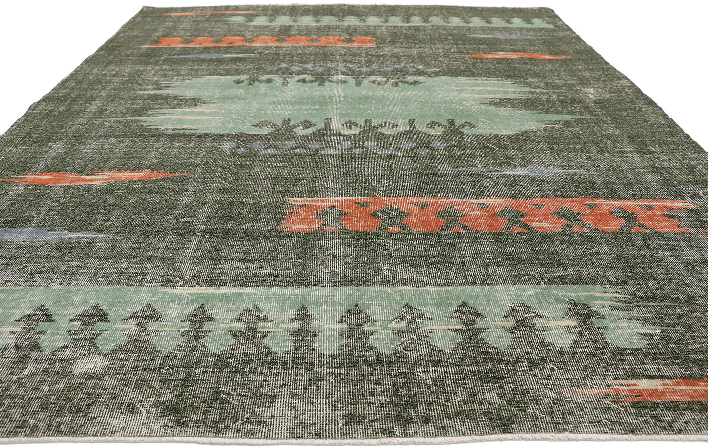 7 x 10 Zeki Muren Vintage Sivas Rug 52583