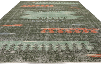 7 x 10 Zeki Muren Vintage Sivas Rug 52583