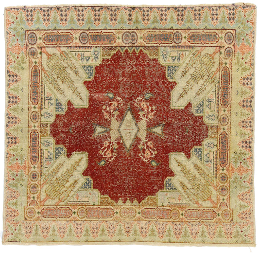 2 x 3 Vintage Sivas Silk Rug 52585