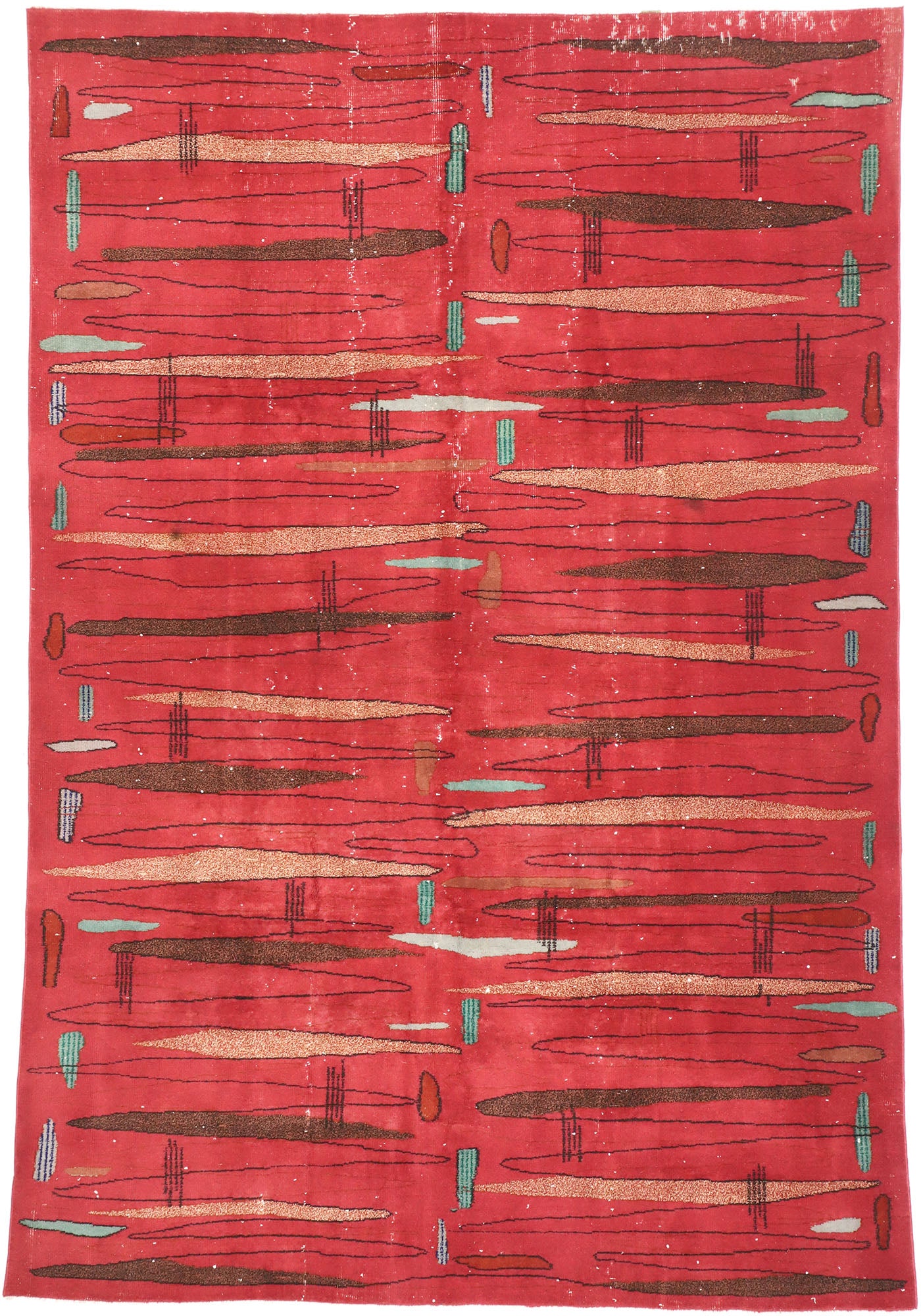 7 x 10 Zeki Muren Vintage Sivas Rug 52592