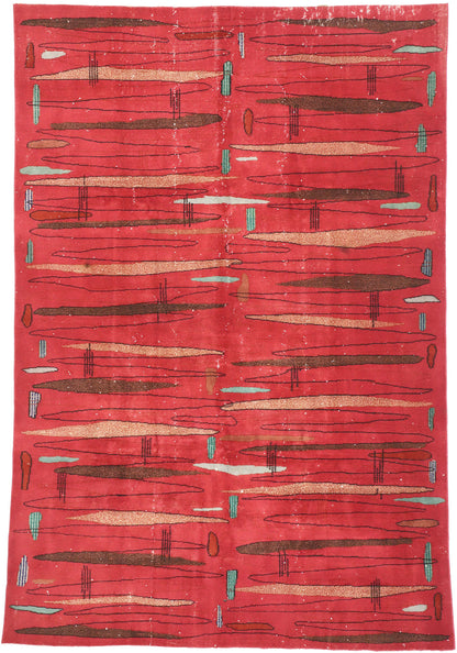7 x 10 Zeki Muren Vintage Sivas Rug 52592