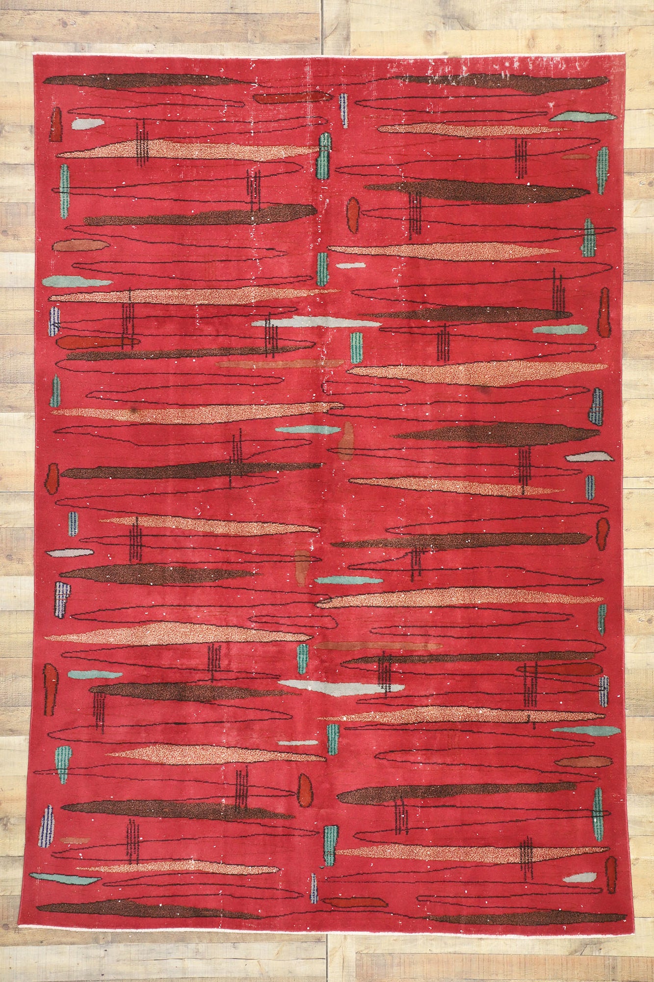 7 x 10 Zeki Muren Vintage Sivas Rug 52592