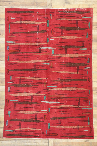 7 x 10 Zeki Muren Vintage Sivas Rug 52592