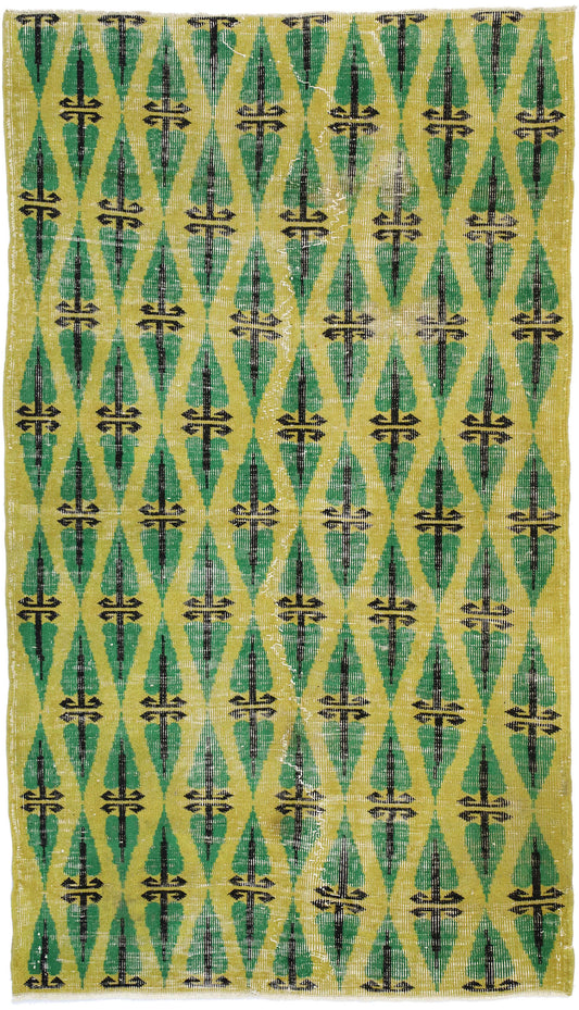 4 x 7 Zeki Muren Vintage Turkish Sivas Rug 52599