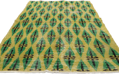 4 x 7 Zeki Muren Vintage Turkish Sivas Rug 52599