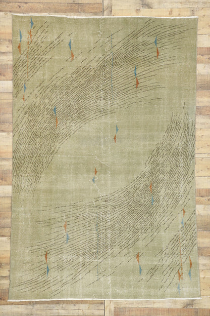 6 x 10 Zeki Muren Vintage Sivas Rug 52603