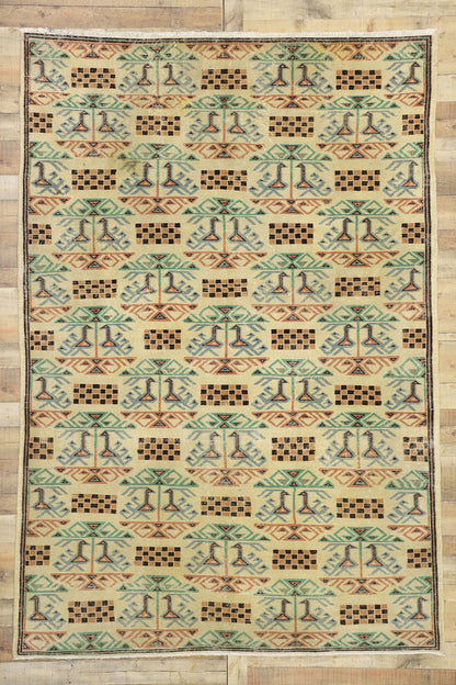 7 x 10 Zeki Muren Vintage Sivas Rug 52604