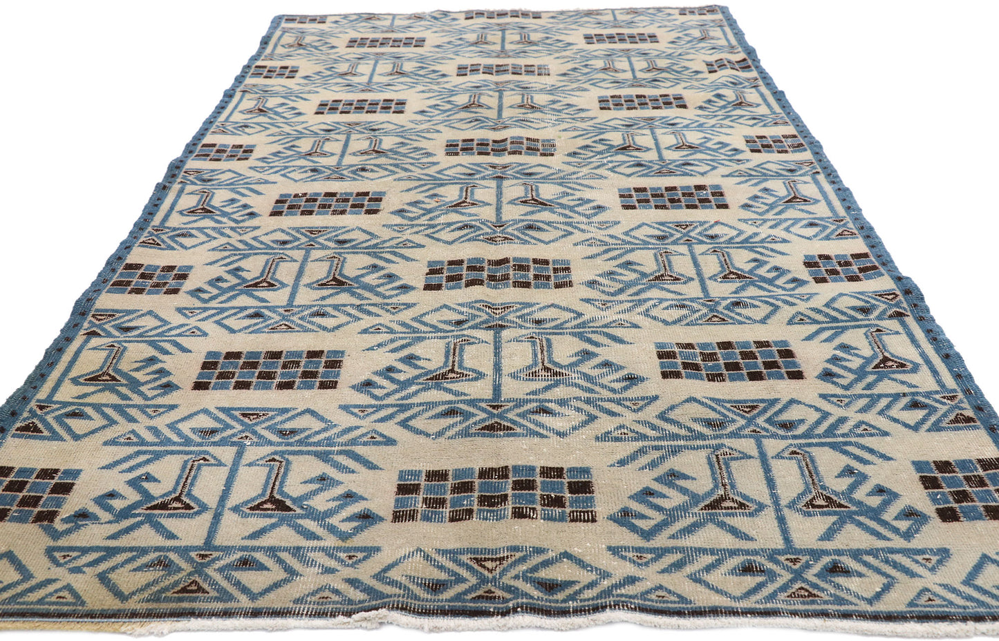 5 x 8 Zeki Muren Vintage Sivas Rug 52605