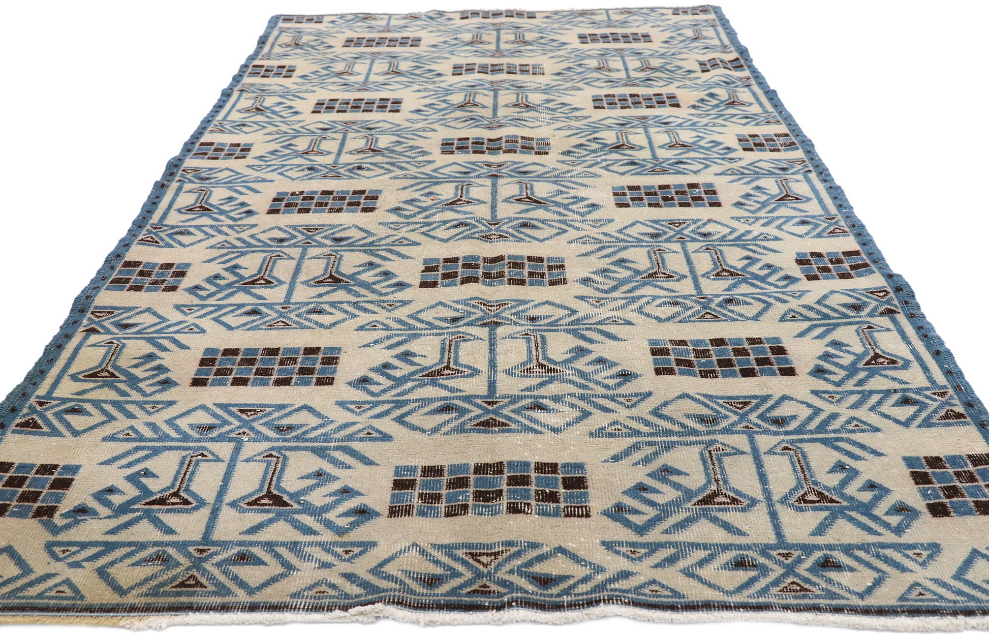 5 x 8 Zeki Muren Vintage Sivas Rug 52605