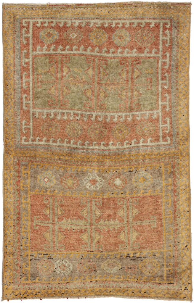 3 x 4 Antique Turkish Oushak Rug 52607