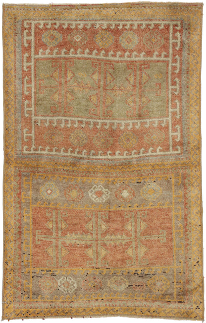 3 x 4 Antique Turkish Oushak Rug 52607