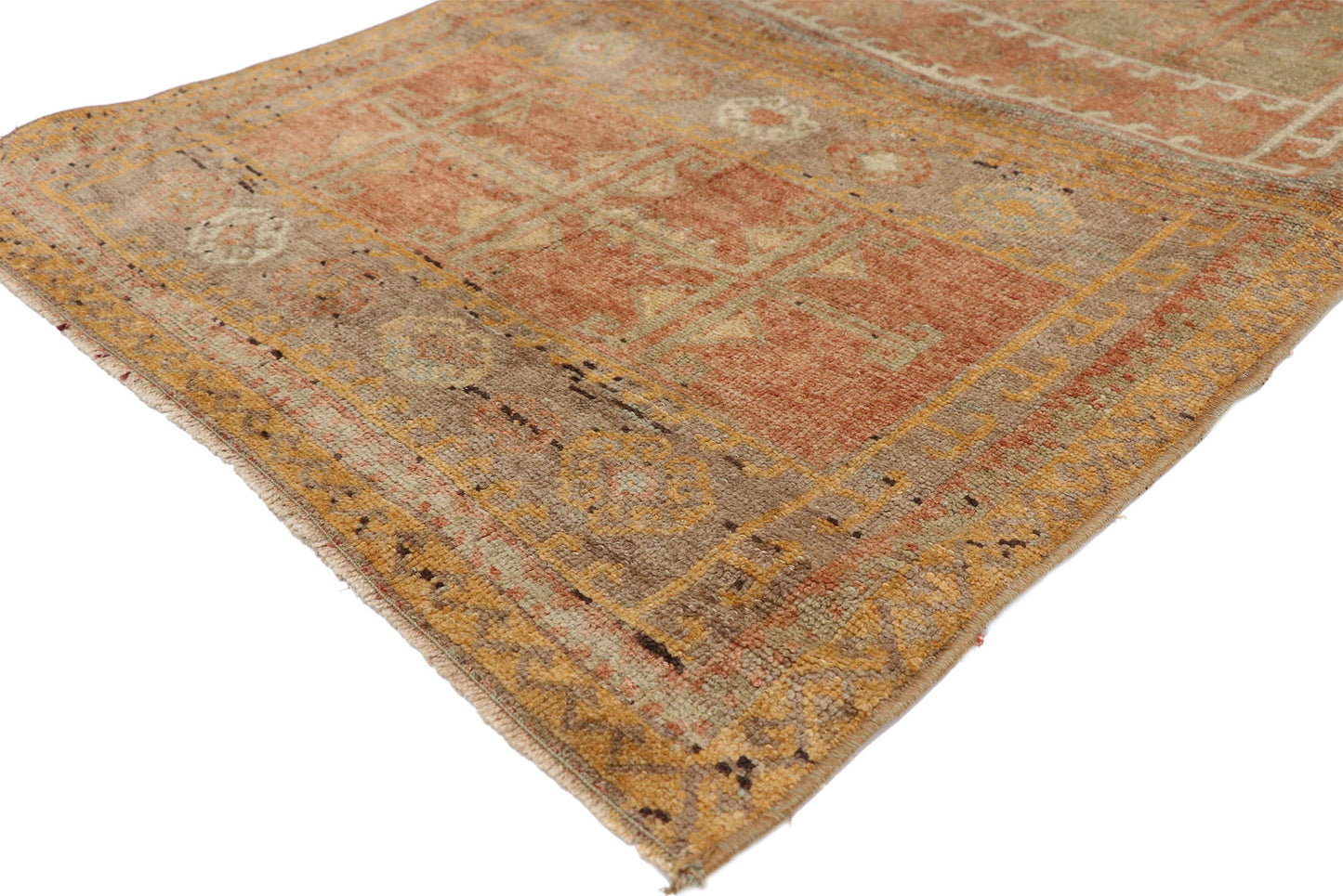 3 x 4 Antique Turkish Oushak Rug 52607
