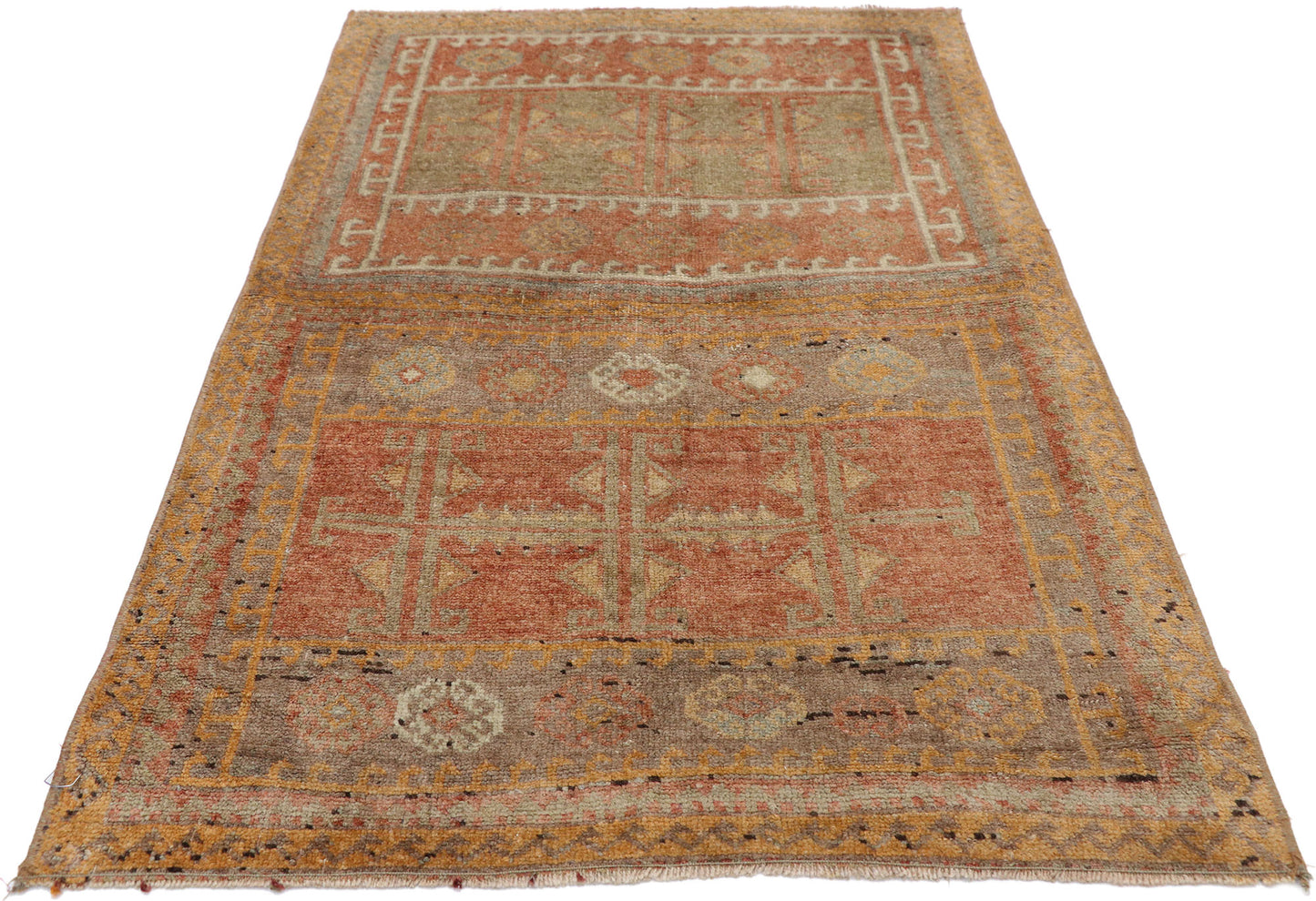 3 x 4 Antique Turkish Oushak Rug 52607