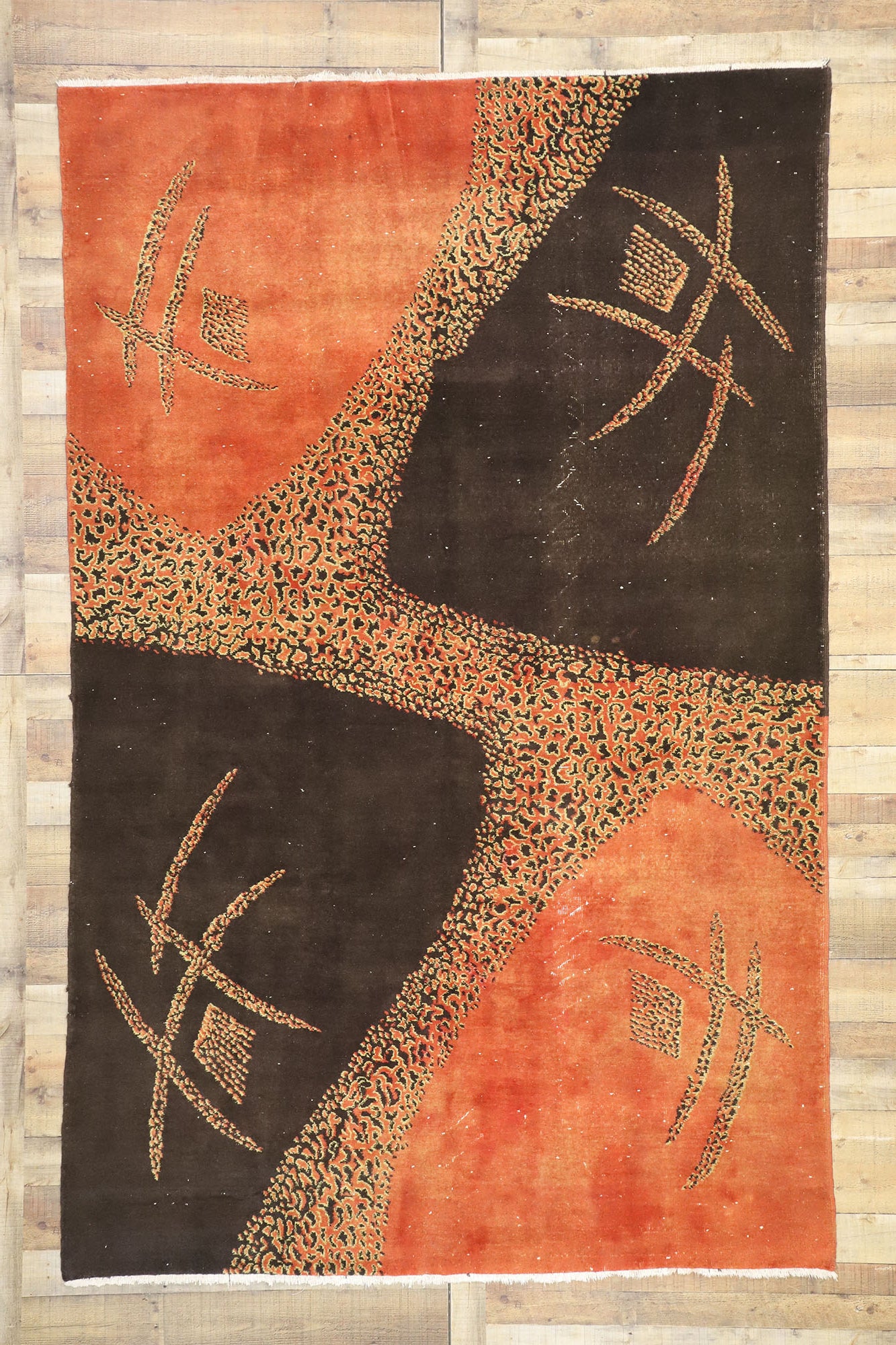 7 x 10 Zeki Muren Vintage Sivas Rug 52609