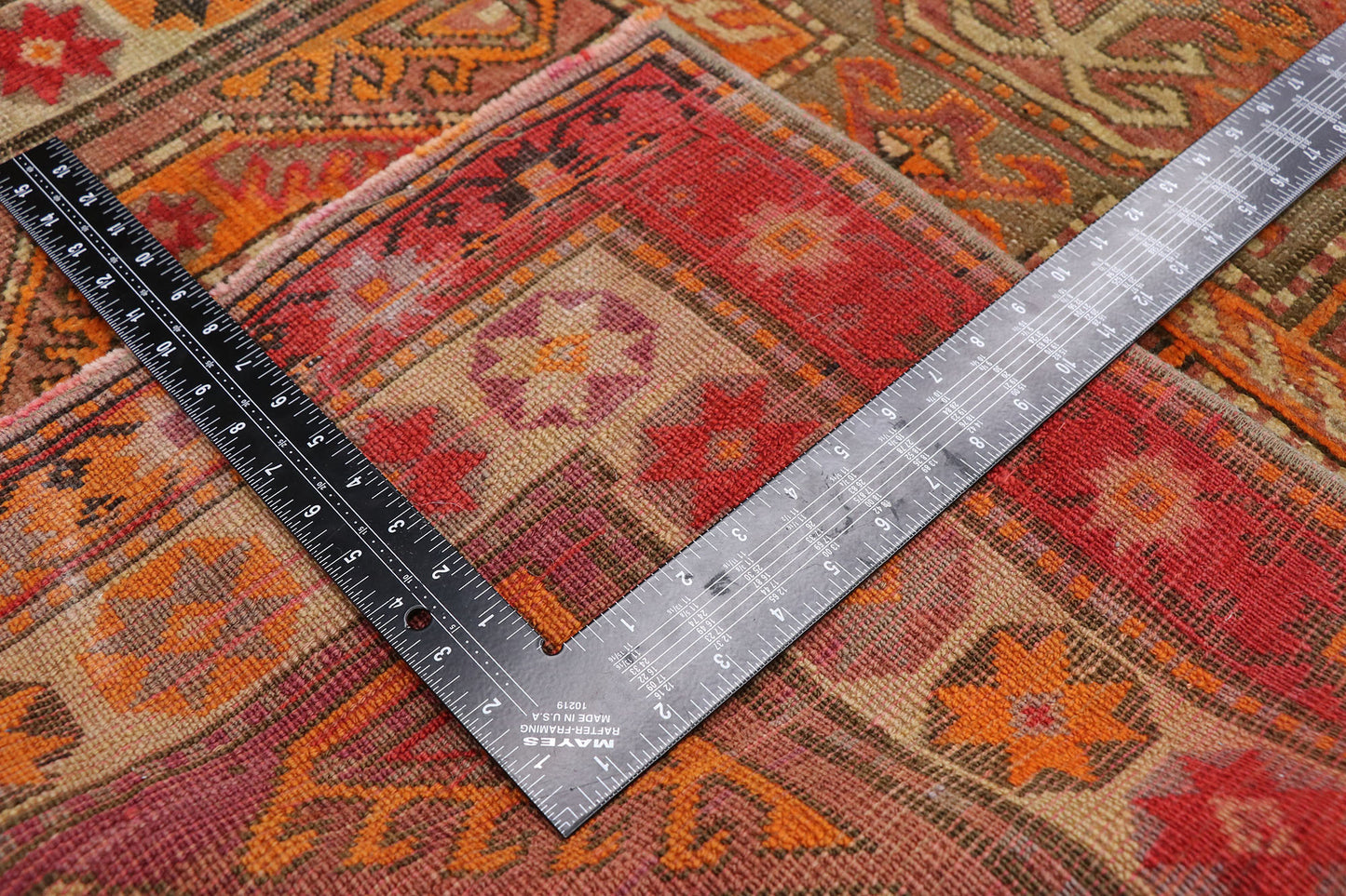 3 x 8 Vintage Oushak Runner 52614
