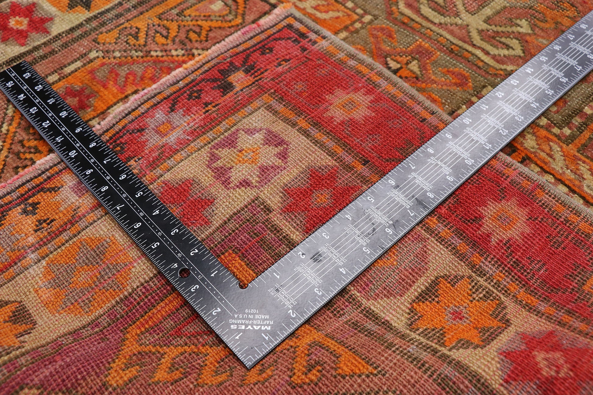 3 x 8 Vintage Oushak Runner 52614