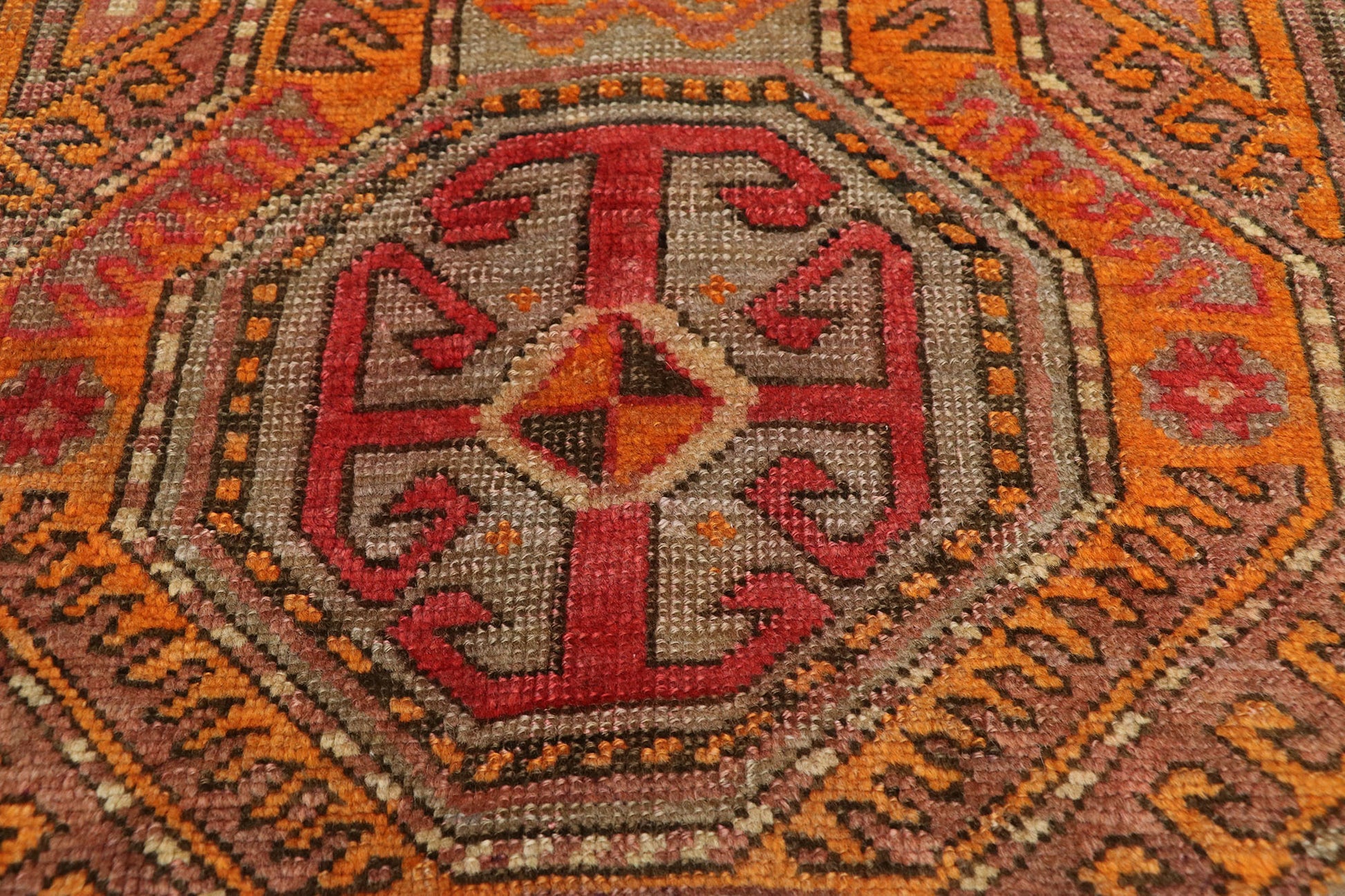 3 x 8 Vintage Oushak Runner 52614