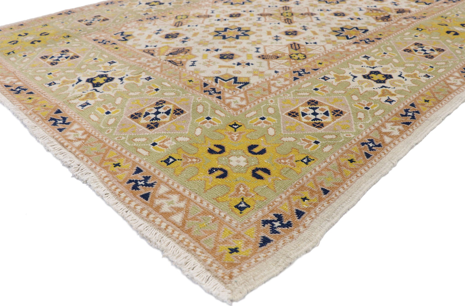 4 x 7 Vintage Turkish Sivas Rug 52615