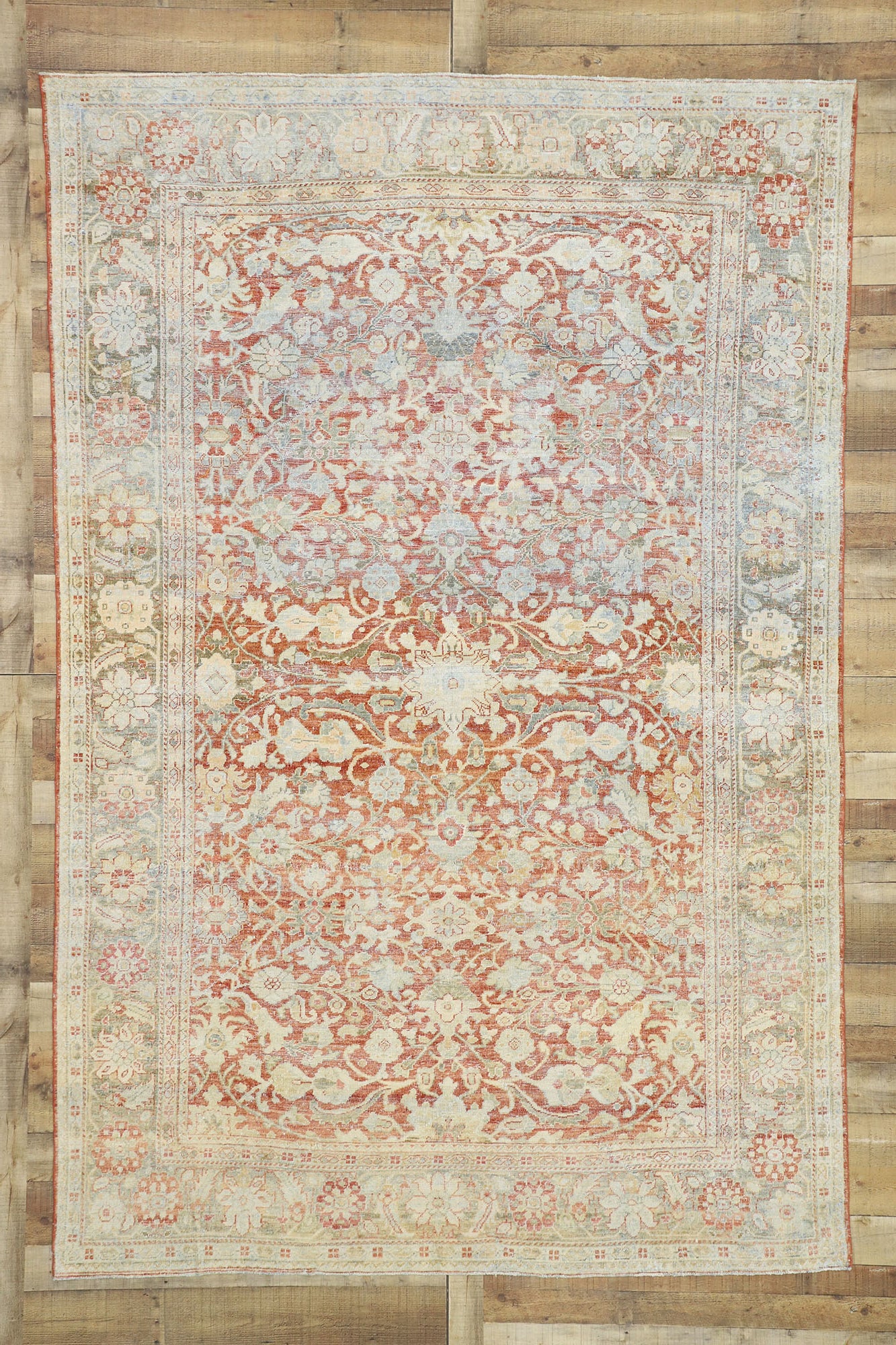 7 x 11 Antique Persian Mahal Rug 52616