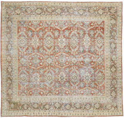 10 x 10 Antique Persian Mahal Rug 52617