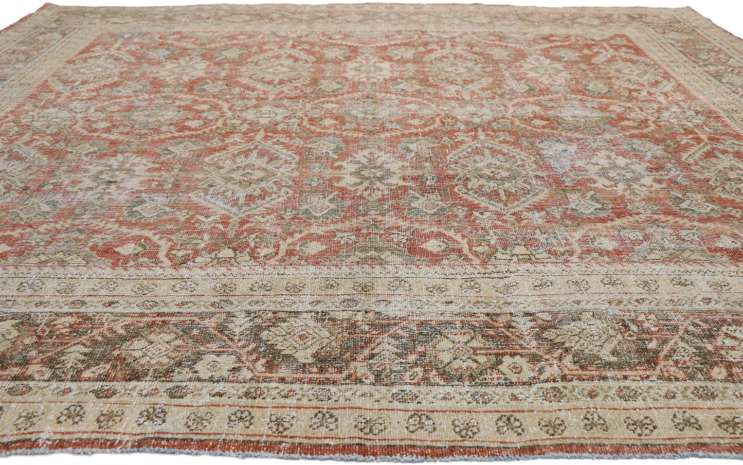 10 x 10 Antique Persian Mahal Rug 52617