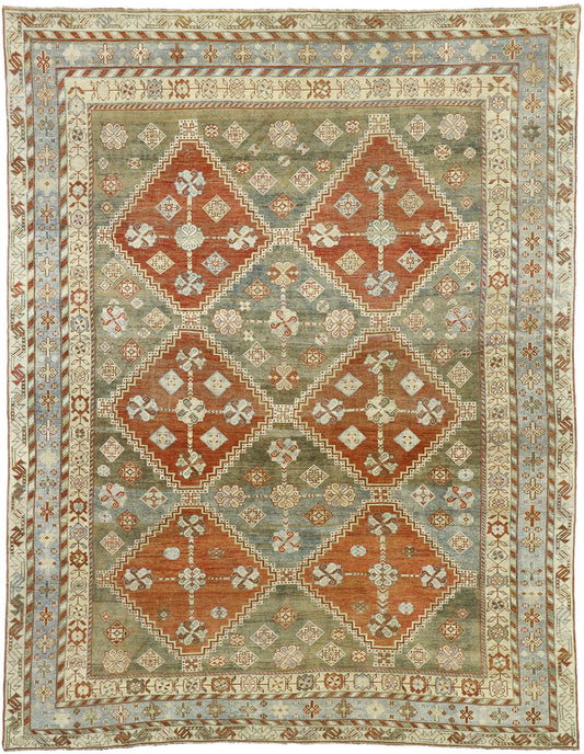 7 x 9 Antique Persian Shiraz Rug 52618