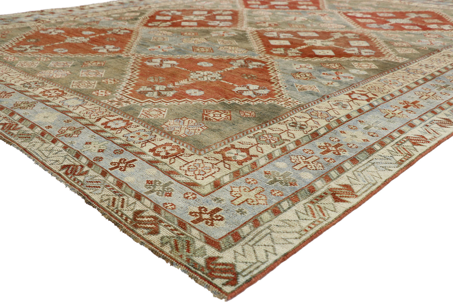 7 x 9 Antique Persian Shiraz Rug 52618