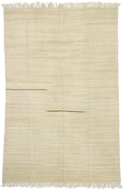 6 x 10 Vintage Neutral Turkish Kilim Rug 52623