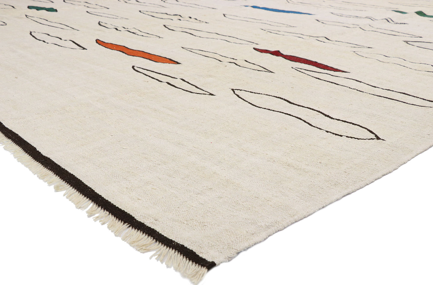 11 x 14 Vintage Turkish Kilim Rug 52624