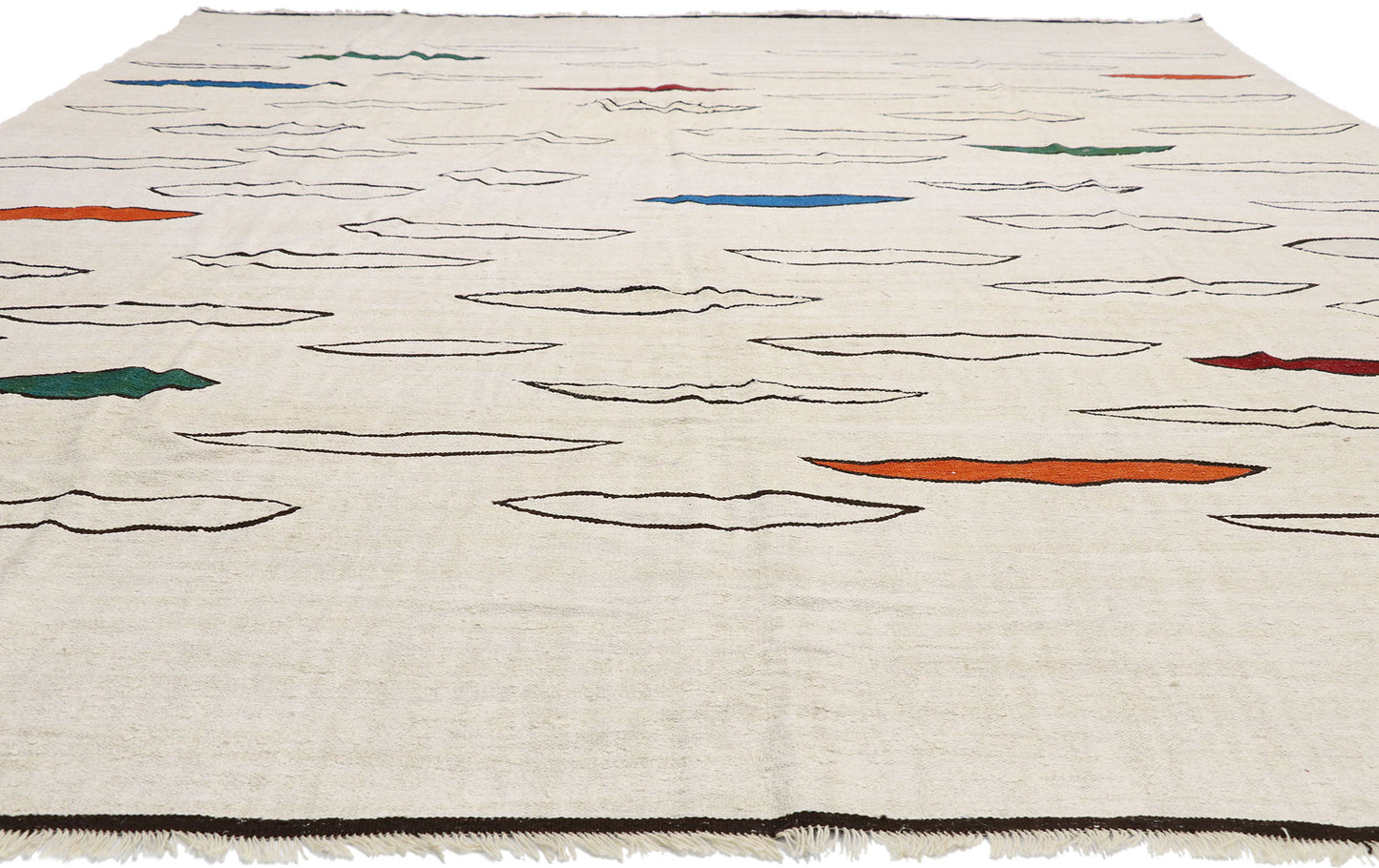 11 x 14 Vintage Turkish Kilim Rug 52624