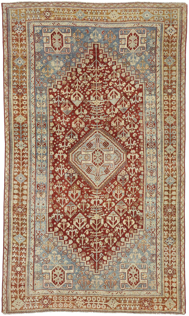 5 x 9 Antique Persian Shiraz Rug 52626