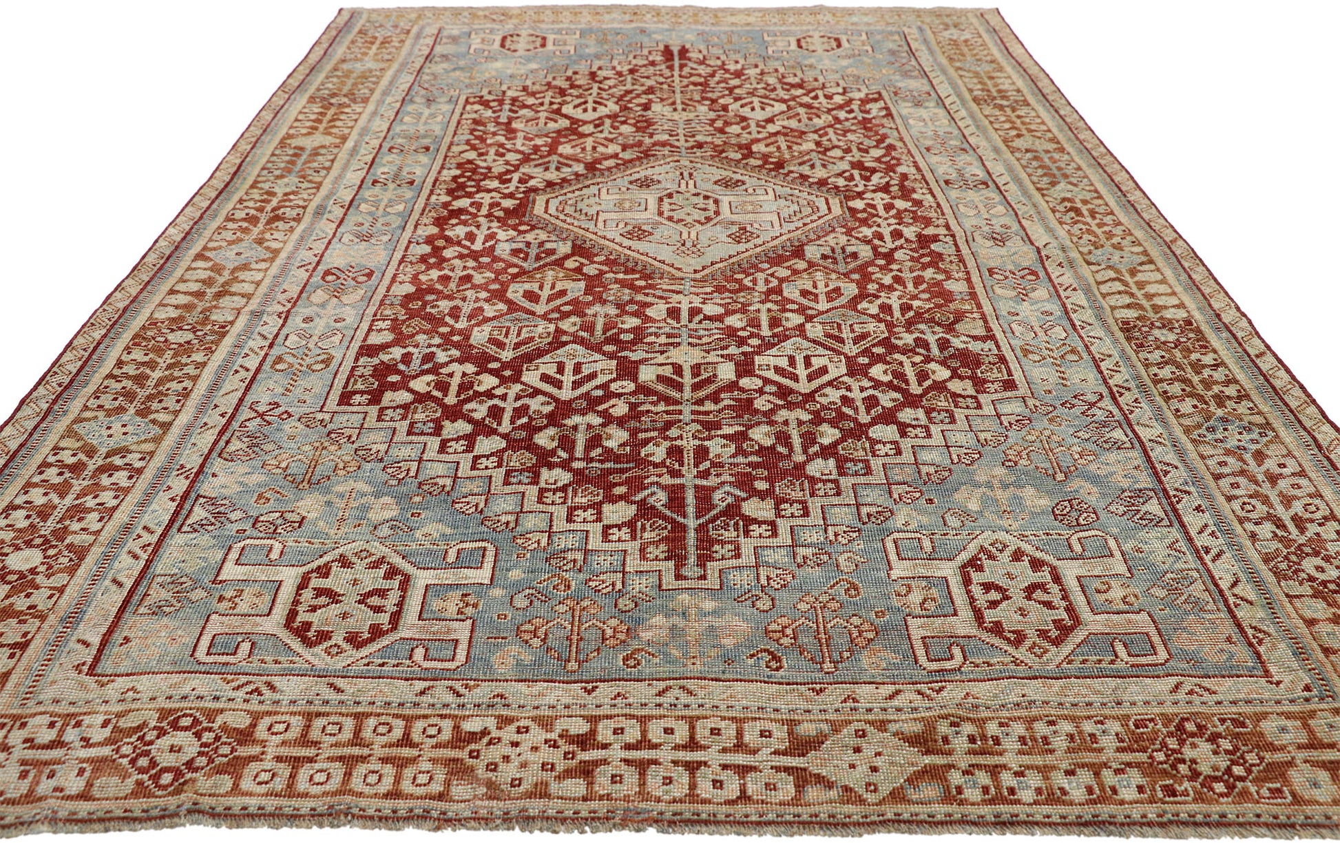 5 x 9 Antique Persian Shiraz Rug 52626