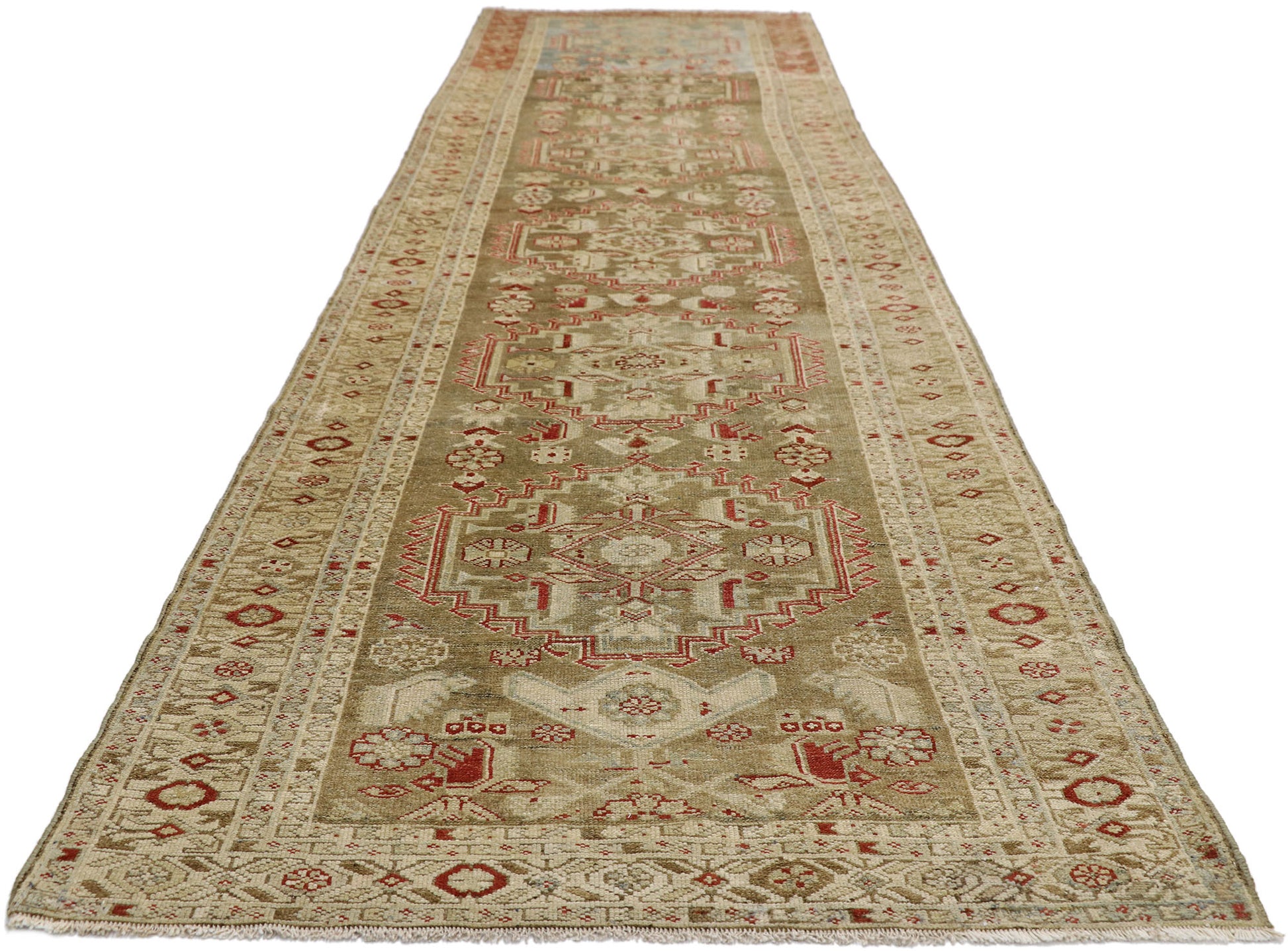 3 x 13 Antique Persian Malayer Runner 52627