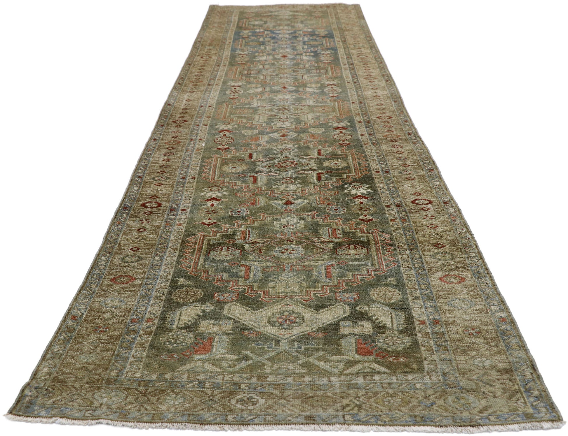 3 x 13 Antique Malayer Runner 52628