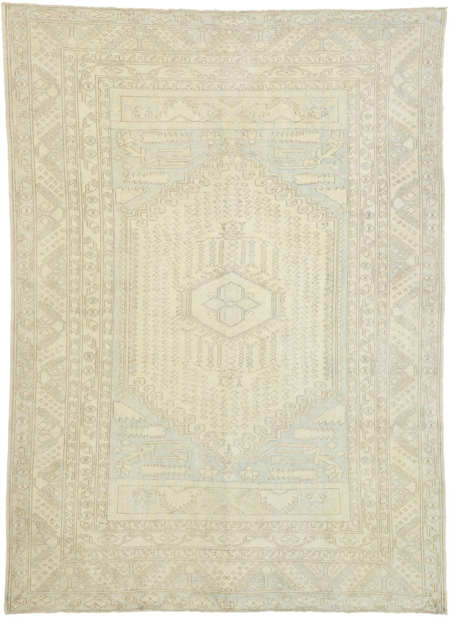 7 x 9 Vintage Oushak Rug 52630