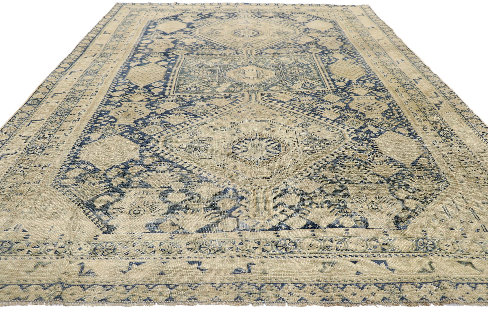 6 x 10 Antique Persian Shiraz Rug 52631
