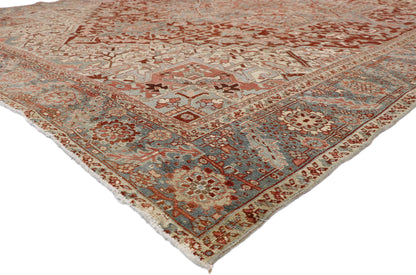 10 x 13 Antique Persian Heriz Rug 52635
