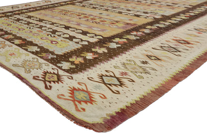 8 x 9 Vintage Turkish Kilim Rug 52638