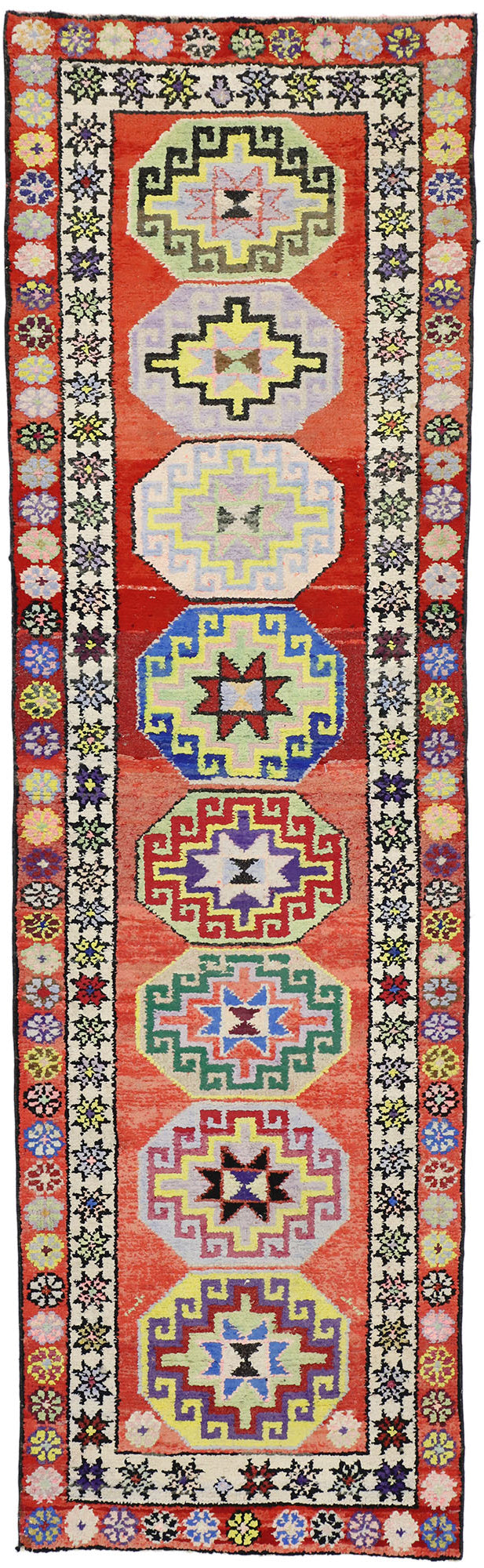 3 x 10 Vintage Turkish Oushak Rug 52639