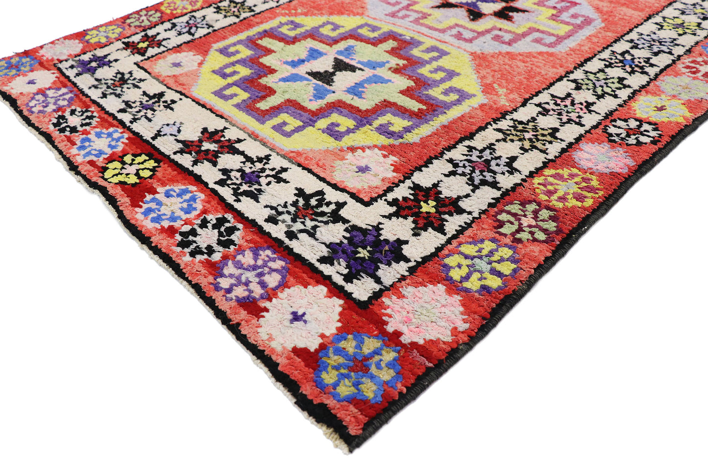 3 x 10 Vintage Turkish Oushak Rug 52639