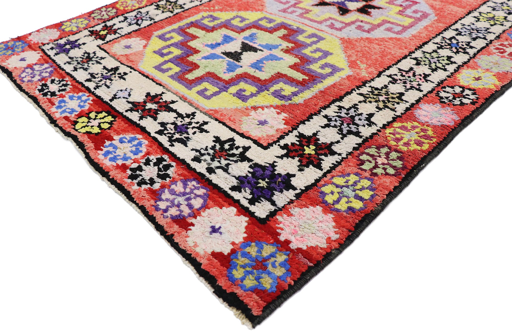 3 x 10 Vintage Turkish Oushak Rug 52639