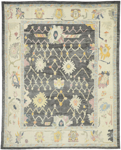 9 x 11 Contemporary Turkish Oushak Rug 52642