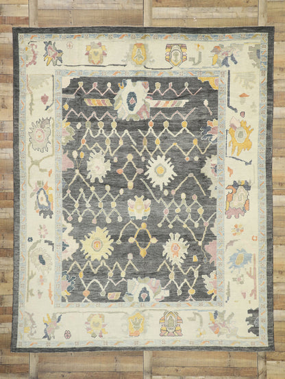 9 x 11 Contemporary Turkish Oushak Rug 52642