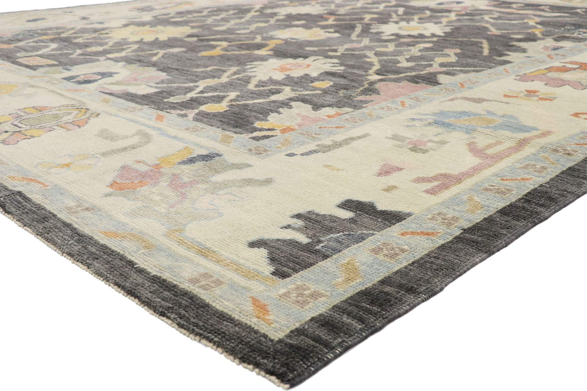 9 x 11 Contemporary Turkish Oushak Rug 52642