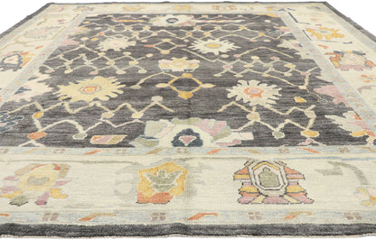 9 x 11 Contemporary Turkish Oushak Rug 52642